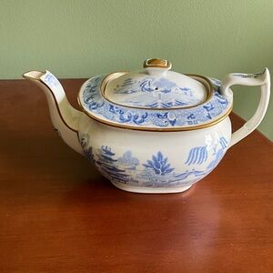 Charming Blue and White Teapot